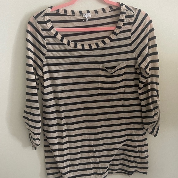 Splendid Tops - Size L Splendid striped 3/4 t-shirt